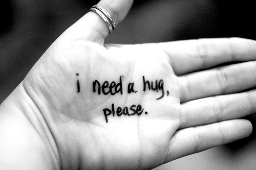 need a hug hand