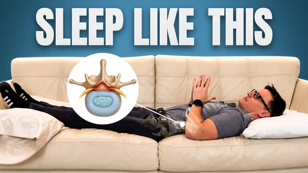 How to sleep with lumbar spinal stenosis using the best sleeping positions to reduce back and leg pain.
