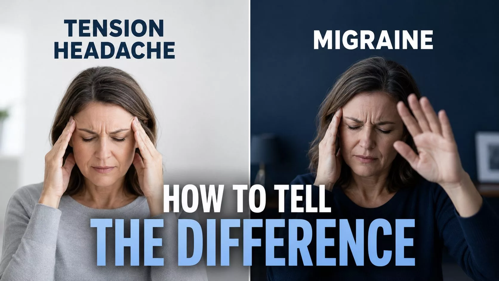 Tension headache vs migraine symptoms and how to tell the difference